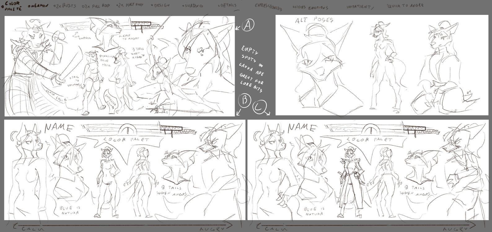 Character Sheet thumbnails